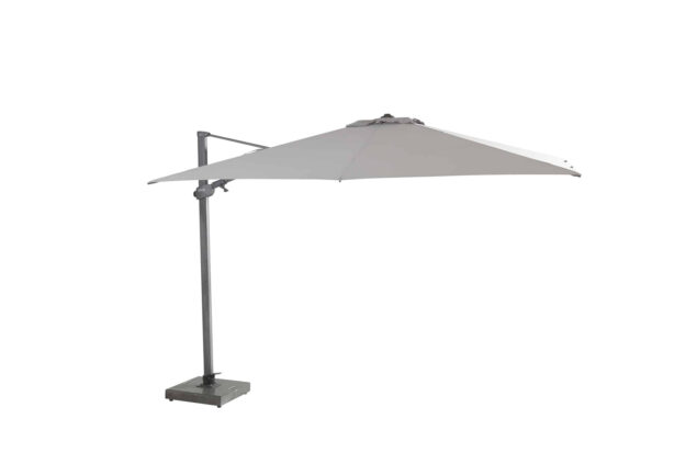 4 Seasons Outdoor Siesta PREMIUM parasol mid grey, antraciet frame