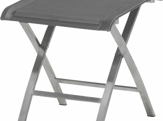4 Seasons Outdoor Urban footstool stainless steel graphite