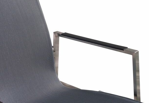 4 Seasons Outdoor | resort set of 2 aluminium armrest for frame 25 mm black