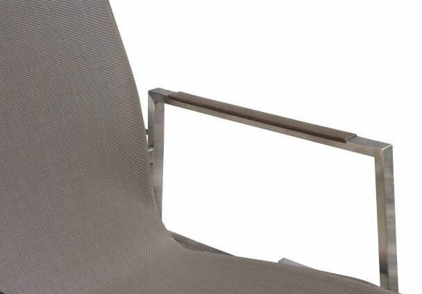 4 Seasons Outdoor | resort set of 2 aluminium armrest for frame 25 mm taupe