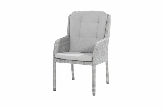 4 Seasons Outdoor | Amalfi dining chair with 2 cushions polyloom ice