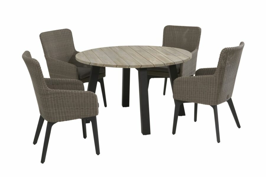 4 Seasons Outdoor luxor dining set with derby dining tafel