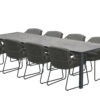 4 Seasons Outdoor Accor dining set met Goa tafel HPL light grey blad 280 x 95 cm