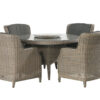 4 Seasons Outdoor Brighton dining set met Victoria tafel diameter130 cm