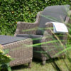 4 Seasons Outdoor Brighton loungestoel met voetenbank Pure