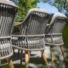 4 Seasons Outdoor Sempre dining chairs Teak Silver Grey
