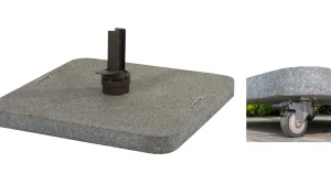 4 Seasons Outdoor Siesta granieten parasolvoet 125 Kg met wielen detail