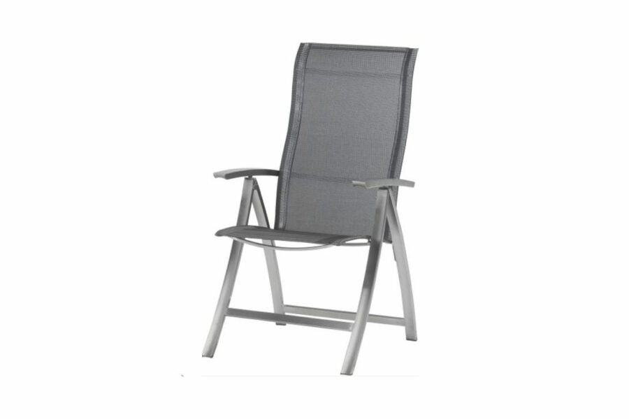 4 Seasons Outdoor Slimm adjustable chair stainless steel graphite