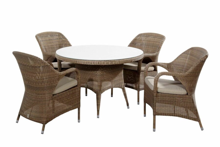 4 Seasons Outdoor Sussex dining chair polyloom taupe