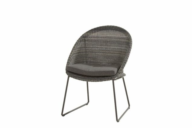4 Seasons Outdoor Hampton Dining Chair Ecoloom Charcoal