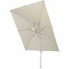 4SO Siesta parasol taupe - wit frame 300 x 300 cm