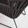 Vitali dining chair anthracite detail
