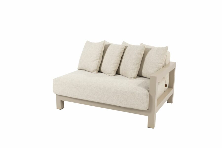 4 Seasons Outdoor Raffinato 1,5-zits loungebank links latte