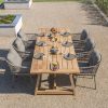 4 Seasons Outdoor Jura dining set olijfgroen met Noah tafel 260 cm