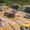 4 Seasons Outdoor Jura dining set olijfgroen met Noah tafel 260 cm detail