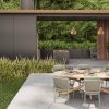 4 Seasons Outdoor Jura dining set met Prado teak tafel ovaal blad 240 cm