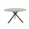 4 Seasons Outdoor Locarno tafel met HPL blad slate antraciet Ø 130 cm