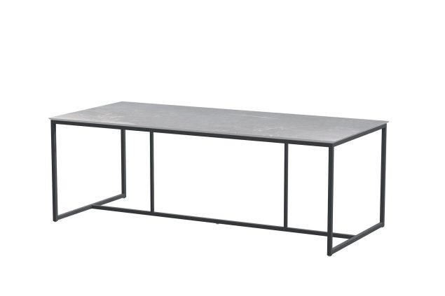 4 Seasons Outdoor Quatro tafel met keramisch blad light grey 220 x 95 cm