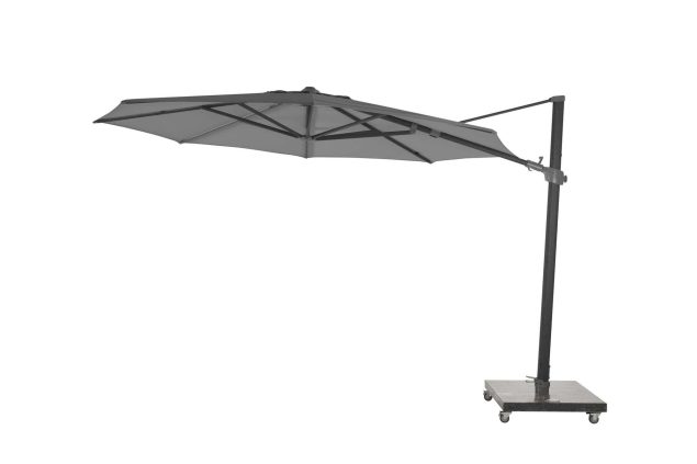 4 Seasons Outdoor Siesta PREMIUM parasol met antraciet doek Ø 350 cm