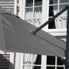 4 Seasons Outdoor Siesta PREMIUM parasol met antraciet doek detail