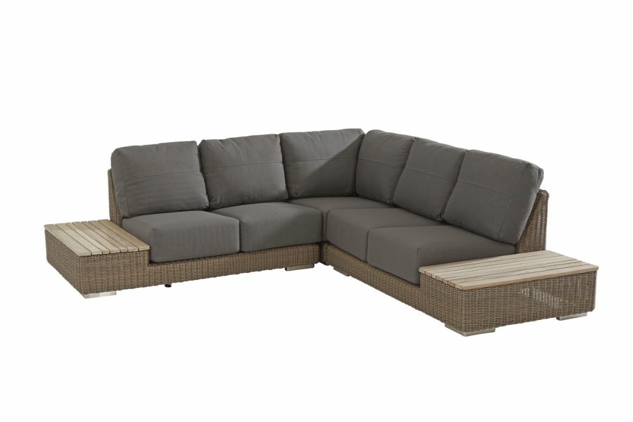 4 Seasons Outdoor Kingston hoekbank pure met 2 eilanden