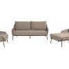 4 Seasons Outdoor Montera loungeset terre met voetenbank