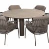 4 Seasons Outdoor Capalbio dining set terre met Arizona tafel met keramisch blad Ø 160 cm