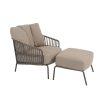 4 Seasons Outdoor Capalbio loungestoel terre met voetenbank