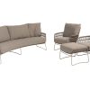 4 Seasons Outdoor Botanic loungeset met voetenbank