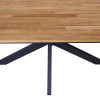 4 Seasons Outdoor Minerva tafel met teak blad detail