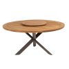 Taste by 4 Seasons Prado tafel terre met teak blad Ø 160 cm met Prado Lazy Susan draaiplateau Ø 65 cm