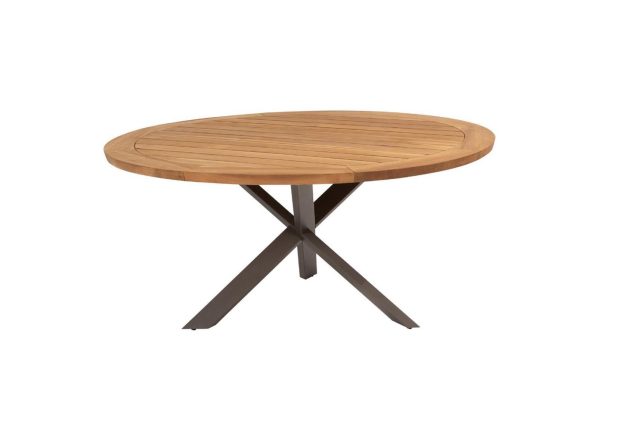 Taste by 4 Seasons Prado tuintafel terre met rond teak blad Ø 160 cm