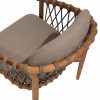 4 Seasons Outdoor Nora dining chair naturel teak -detail