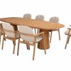 4 Seasons Outdoor Samos dining set teak met Capri tafel