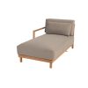 4 Seasons Outdoor Marie modulair chaise lounge element met armleuning rechts