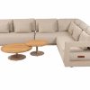 4 Seasons Outdoor Metropolitan loungeset latte met Volta tafels -Lange zijde RECHTS