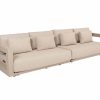 4 Seasons Outdoor Metropolitan 4-zits loungebank latte