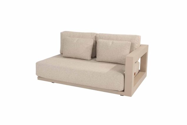 4 Seasons Outdoor Metropolitan modulaire 2.5-zits loungebank latte, armleuning links