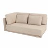 4 Seasons Outdoor Metropolitan 2,5-zits loungebank latte met armleuning rechts en hoekkussen