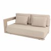 4 Seasons Outdoor Metropolitan 2,5-zits loungebank latte met armleuning rechts