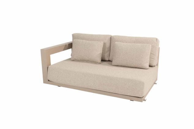 4 Seasons Outdoor Metropolitan modulaire 2.5-zits loungebank latte, armleuning rechts