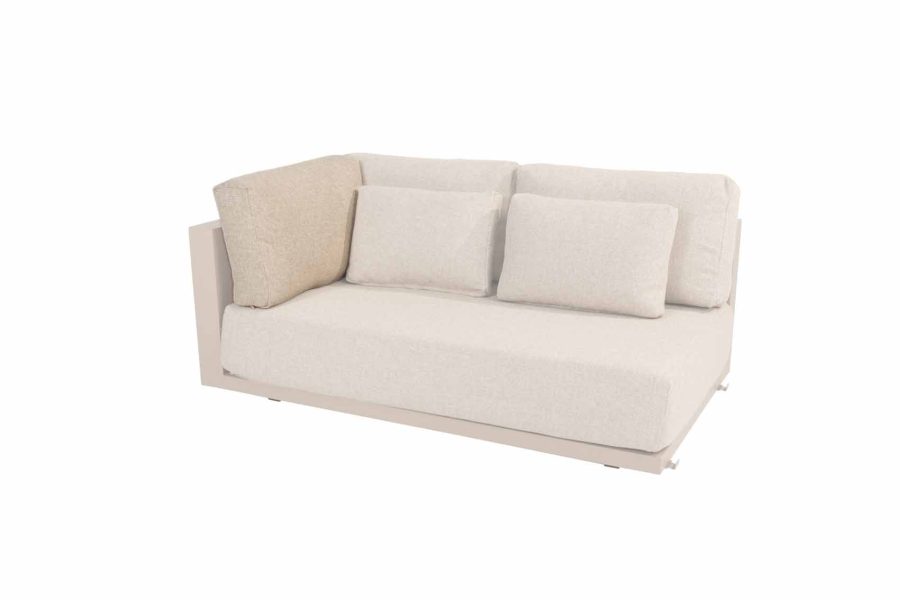 4 Seasons Outdoor Metropolitan 2,5-zits loungebank latte hoekkussen