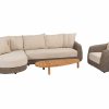 4 Seasons Outdoor Maxime chaise loungeset terre met Maxime loungestoel en Finn tafel