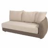 4 Seasons Outdoor Maxime 2-zits loungebank met armleuning links, inclusief 3 kussens