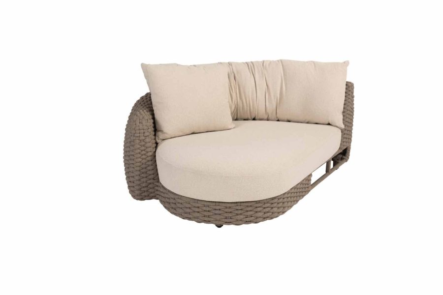 4 Seasons Outdoor Maxime modulair chaise lounge element terre inclusief 2 kussens en een pillow