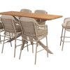 4 Seasons Outdoor Tramonti bar set latte met Prado tafel