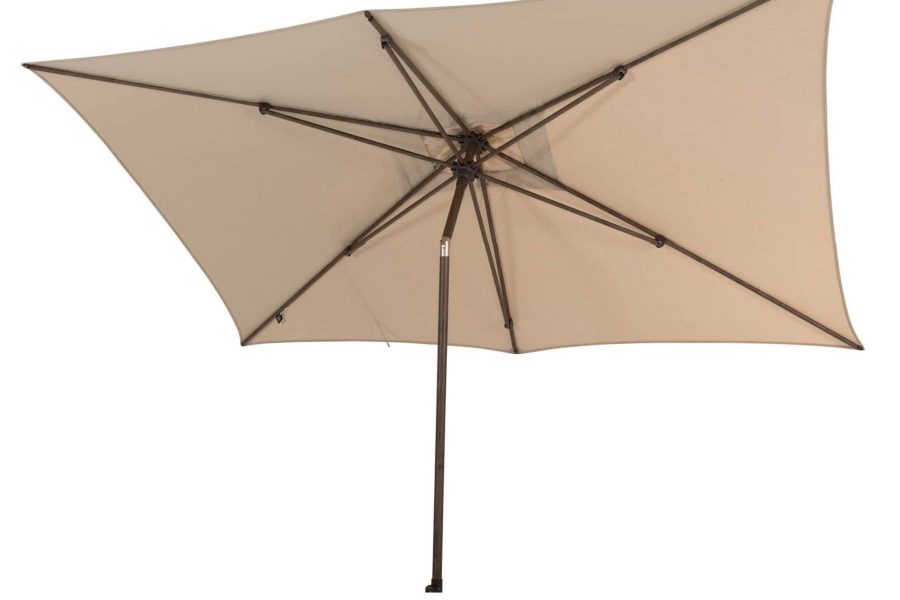 4 Seasons Outdoor Azzurro parasol met Beach doek 200 x 300 cm en Wenge frame