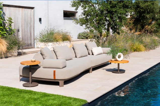 4 Seasons Outdoor Santorini 4-zits loungebank terre met knuffelhoek