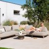 4 Seasons Outdoor Santorini hoek loungebank terre met Sofie tafels