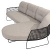 Taste by 4 Seasons Rhodos chaise loungebank antraciet